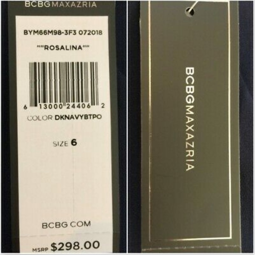 BCBG Maxazria Embroidered Sheath Rosalina Dress 6 - Picture 3 of 8